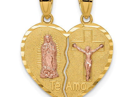 14k Two-tone Pendants Style C4780 - Classique Jewelry Inc.