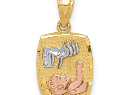 14k Two-tone Pendants Style C4781 - Classique Jewelry Inc.