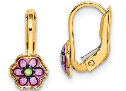 14k Yellow Gold Earrings Style C4787 - Classique Jewelry Inc.