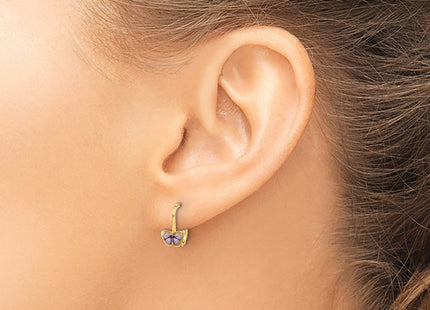 14k Yellow Gold Earrings Style C4788 - Classique Jewelry Inc.