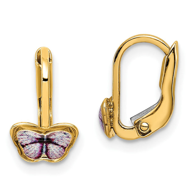 14k Yellow Gold Earrings Style C4788 - Classique Jewelry Inc.