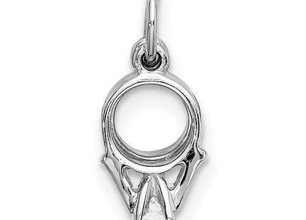 14K gold zodiac charm, another view