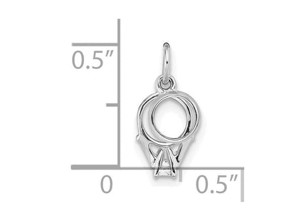 14K gold zodiac charm, further view