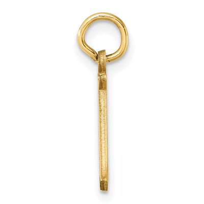 14K Satin Diamond-cut Sagittarius Zodiac Charm, 19 x 12mm