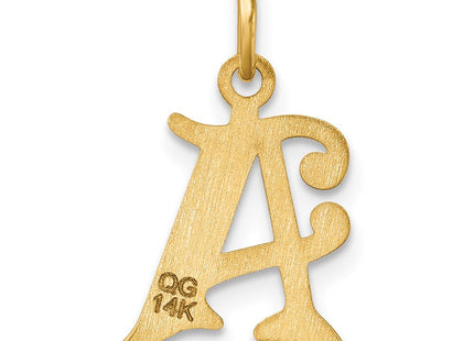 14K gold zodiac charm, another view