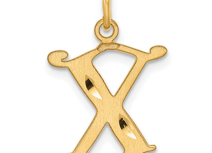 14K Diamond-cut Letter Initial Charm