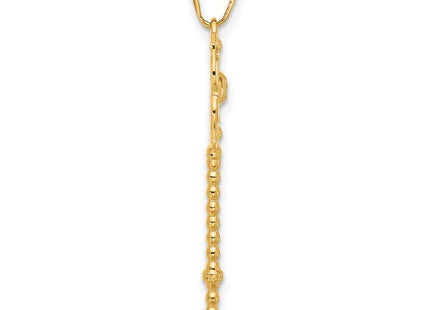 14k Yellow & Rhodium Pendants Style C4836 - Classique Jewelry Inc.