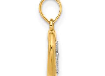14k Two-tone Pendants Style C4838 - Classique Jewelry Inc.