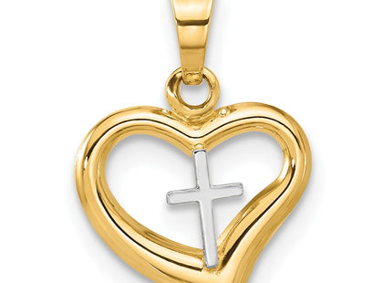 14k Two-tone Pendants Style C4838 - Classique Jewelry Inc.