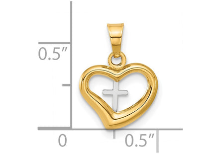 14k Two-tone Pendants Style C4838 - Classique Jewelry Inc.