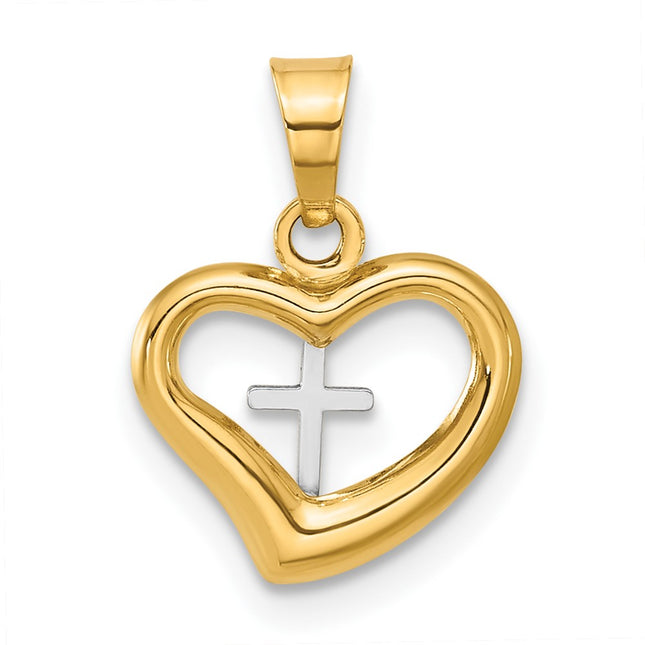 14k Two-tone Pendants Style C4838 - Classique Jewelry Inc.
