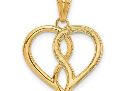 14k Yellow & Rhodium Pendants Style C4840 - Classique Jewelry Inc.