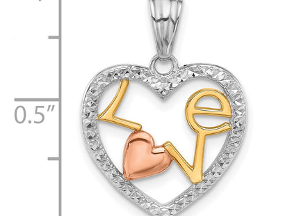 14k Tri-Color Pendants Style C4841 - Classique Jewelry Inc.