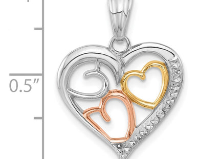 14k Tri-Color Pendants Style C4842 - Classique Jewelry Inc.