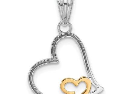 14k Two-tone Pendants Style C4843 - Classique Jewelry Inc.