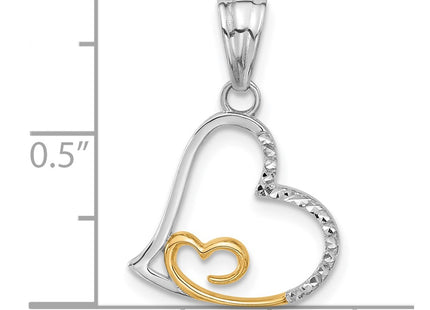 14k Two-tone Pendants Style C4843 - Classique Jewelry Inc.