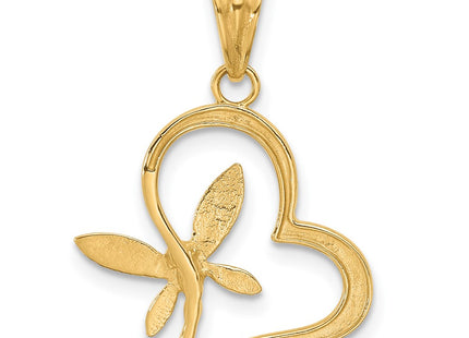 14k Yellow & Rhodium Pendants Style C4845 - Classique Jewelry Inc.