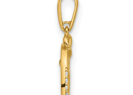 14k Yellow Gold Pendants Style C4847 - Classique Jewelry Inc.