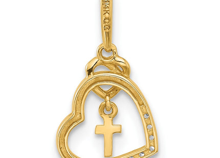 14k Yellow Gold Pendants Style C4847 - Classique Jewelry Inc.