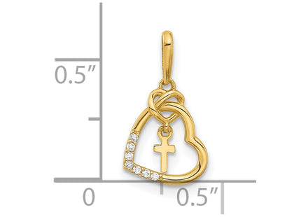 14k Yellow Gold Pendants Style C4847 - Classique Jewelry Inc.