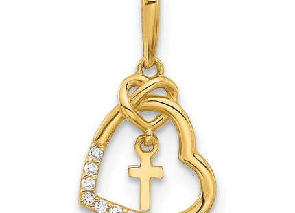 14k Yellow Gold Pendants Style C4847 - Classique Jewelry Inc.