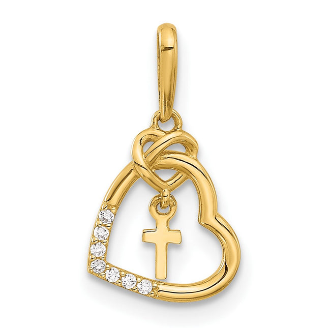 14k Yellow Gold Pendants Style C4847 - Classique Jewelry Inc.