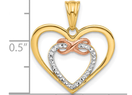 14k Two-tone Pendants Style C4848 - Classique Jewelry Inc.