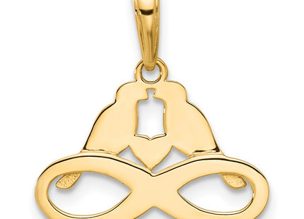 14k Yellow & Rhodium Pendants Style C4851 - Classique Jewelry Inc.
