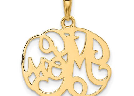 14k Yellow & Rhodium Pendants Style C4855 - Classique Jewelry Inc.
