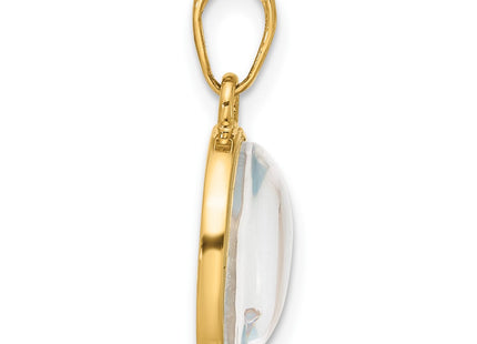 14k Yellow Gold Pendants Style C4859 - Classique Jewelry Inc.