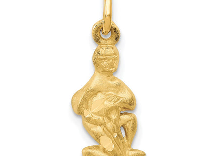 14K gold zodiac charm