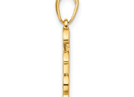 14k Yellow & Rhodium Pendants Style C4861 - Classique Jewelry Inc.