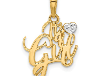 14k Yellow & Rhodium Pendants Style C4862 - Classique Jewelry Inc.