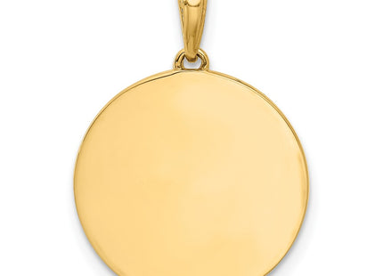 14k Yellow & Rhodium Pendants Style C4865 - Classique Jewelry Inc.