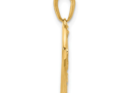 14k Yellow & Rhodium Pendants Style C4868 - Classique Jewelry Inc.