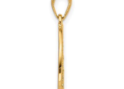 14k Yellow & Rhodium Pendants Style C4871 - Classique Jewelry Inc.