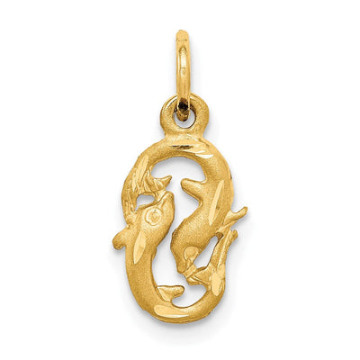 14K gold zodiac charm