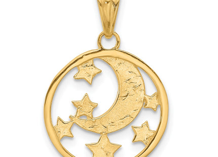 14k Yellow & Rhodium Pendants Style C4883 - Classique Jewelry Inc.