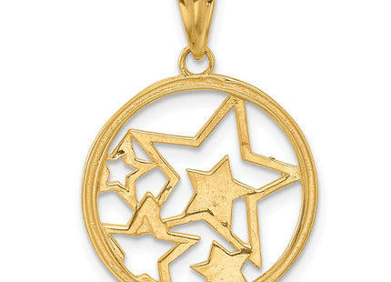 14k Yellow & Rhodium Pendants Style C4886 - Classique Jewelry Inc.