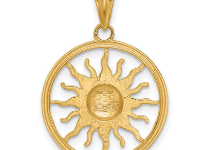 14k Yellow & Rhodium Pendants Style C4890 - Classique Jewelry Inc.