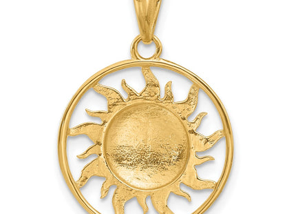 14k Yellow & Rhodium Pendants Style C4891 - Classique Jewelry Inc.