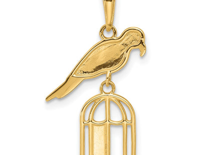 14k Yellow & Rhodium Pendants Style C4897 - Classique Jewelry Inc.