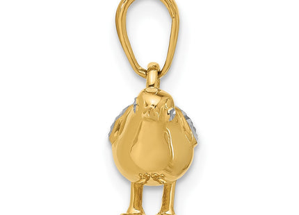 14k Yellow & Rhodium Pendants Style C4898 - Classique Jewelry Inc.