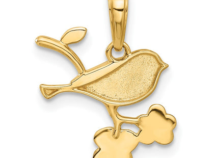 14k Yellow & Rhodium Pendants Style C4899 - Classique Jewelry Inc.