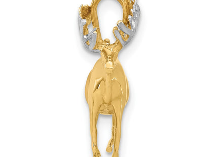 14k Yellow & Rhodium Pendants Style C4904 - Classique Jewelry Inc.
