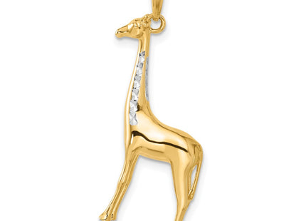 14k Yellow & Rhodium Pendants Style C4906 - Classique Jewelry Inc.