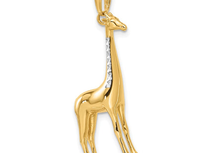 14k Yellow & Rhodium Pendants Style C4906 - Classique Jewelry Inc.