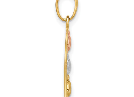 14k Two-tone Pendants Style C4909 - Classique Jewelry Inc.