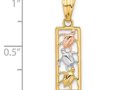 14k Two-tone Pendants Style C4909 - Classique Jewelry Inc.