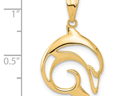 14k Yellow Gold Pendants Style C4910 - Classique Jewelry Inc.